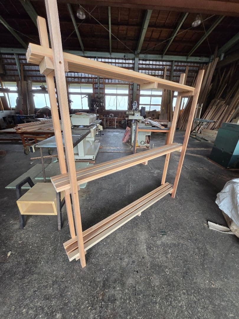木製オープンシェルフ 組立て簡単