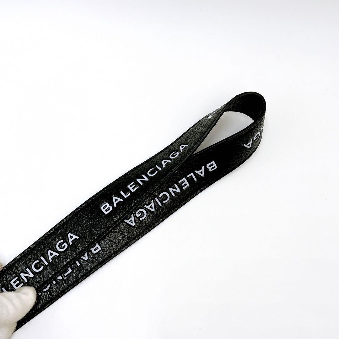 【LOOOVE】極美品＊バレンシアガ ランヤード レザー ネックストラップ