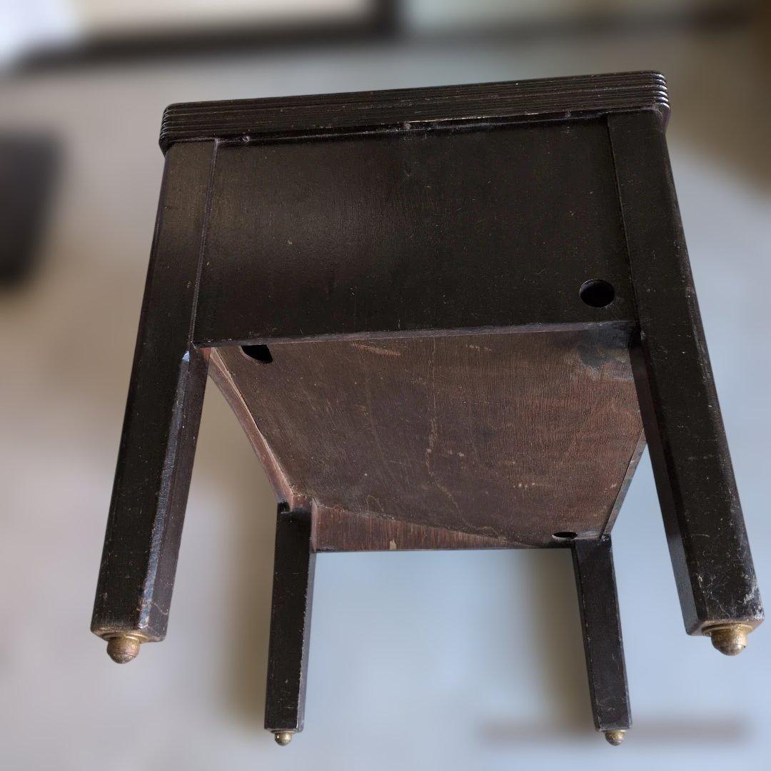 ブロカントビィンテージ　イギリスダークブラウン サイドテーブル No.6