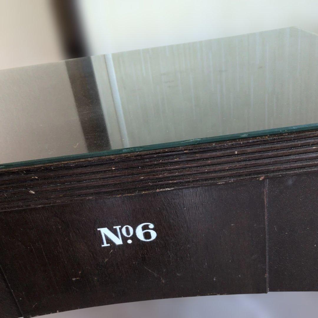 ブロカントビィンテージ　イギリスダークブラウン サイドテーブル No.6