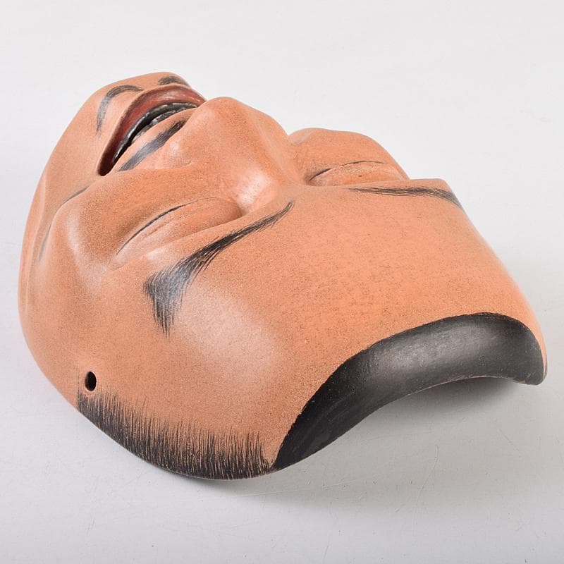 能面　能楽　雅楽　木彫　怪士　V　R9493