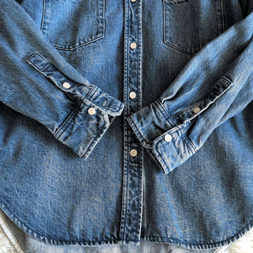 Spick & Span デニムシャツ　フリーサイズ インディゴブルー