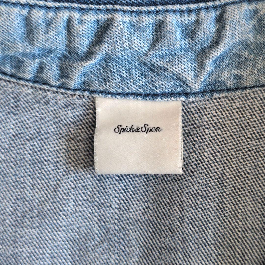 Spick & Span デニムシャツ　フリーサイズ インディゴブルー
