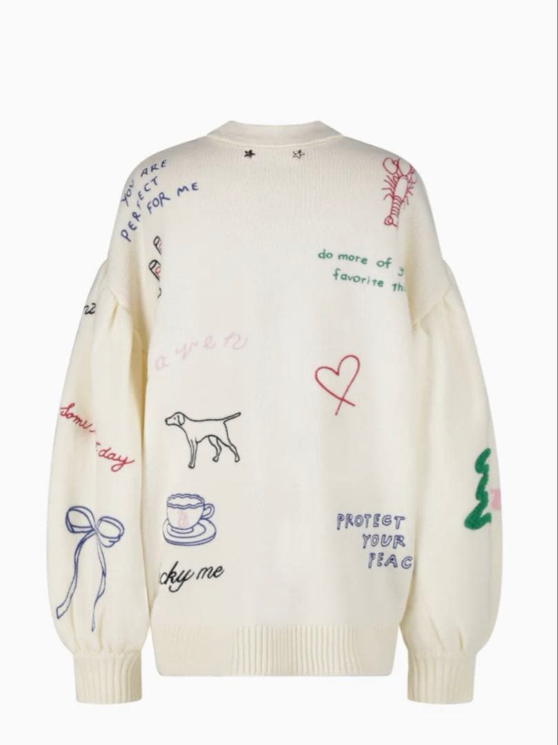 Bibiy. アートプリント カーディガン