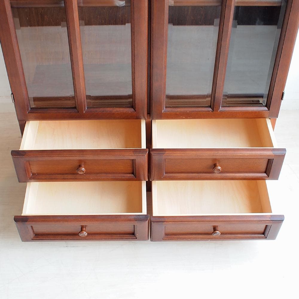 カリモク/karimoku ガラス扉 本棚 書棚 ブックシェルフ ZR23986