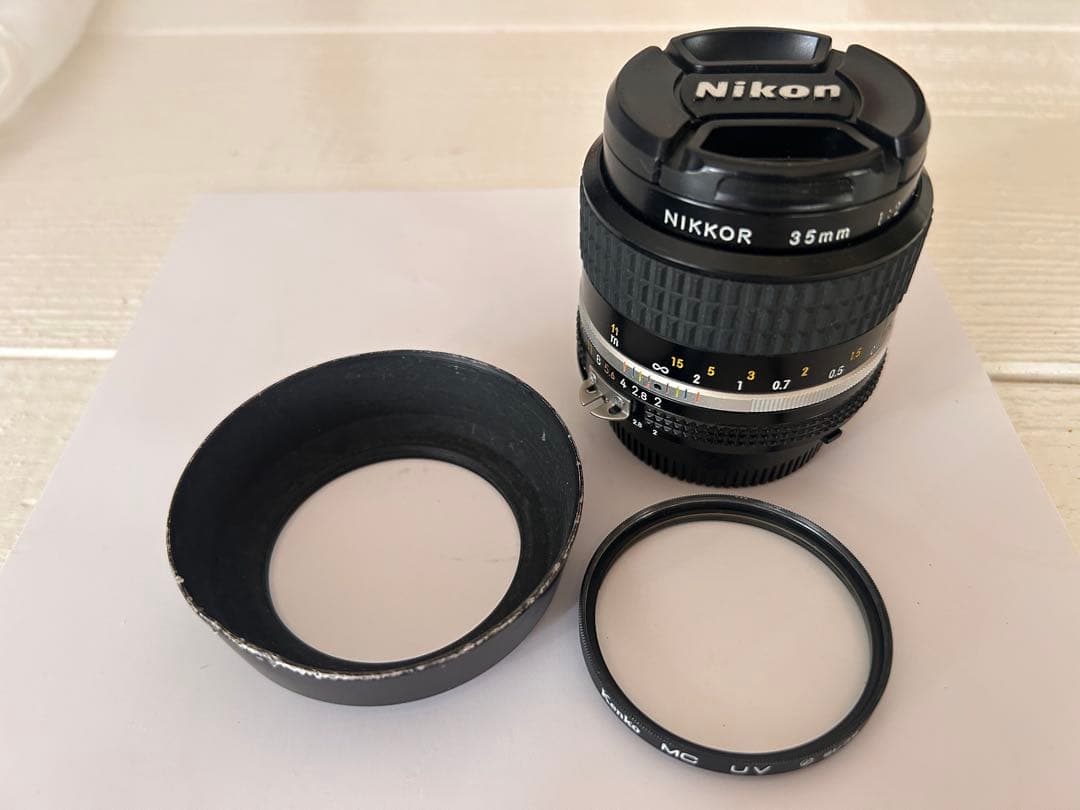 Nikon FM3a ブラック本体, 35mm f2, 80-200f4 レンズ