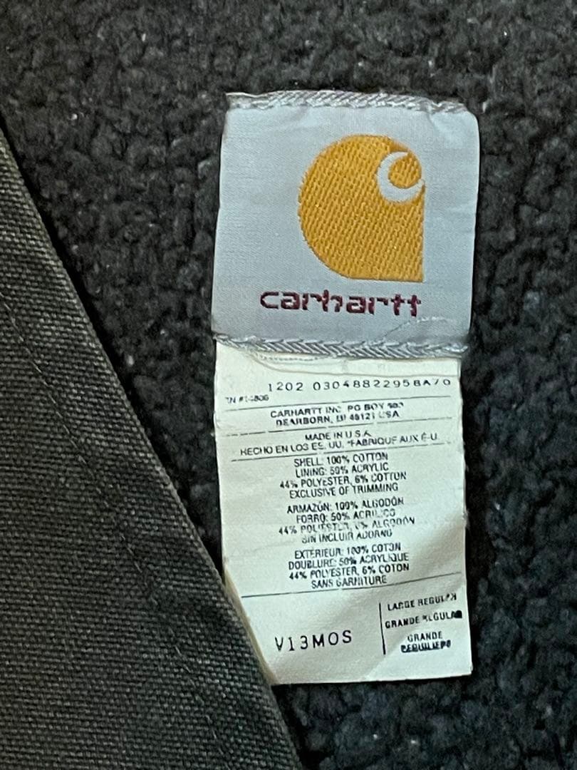 Carhartt オリーブ ジッパーベスト