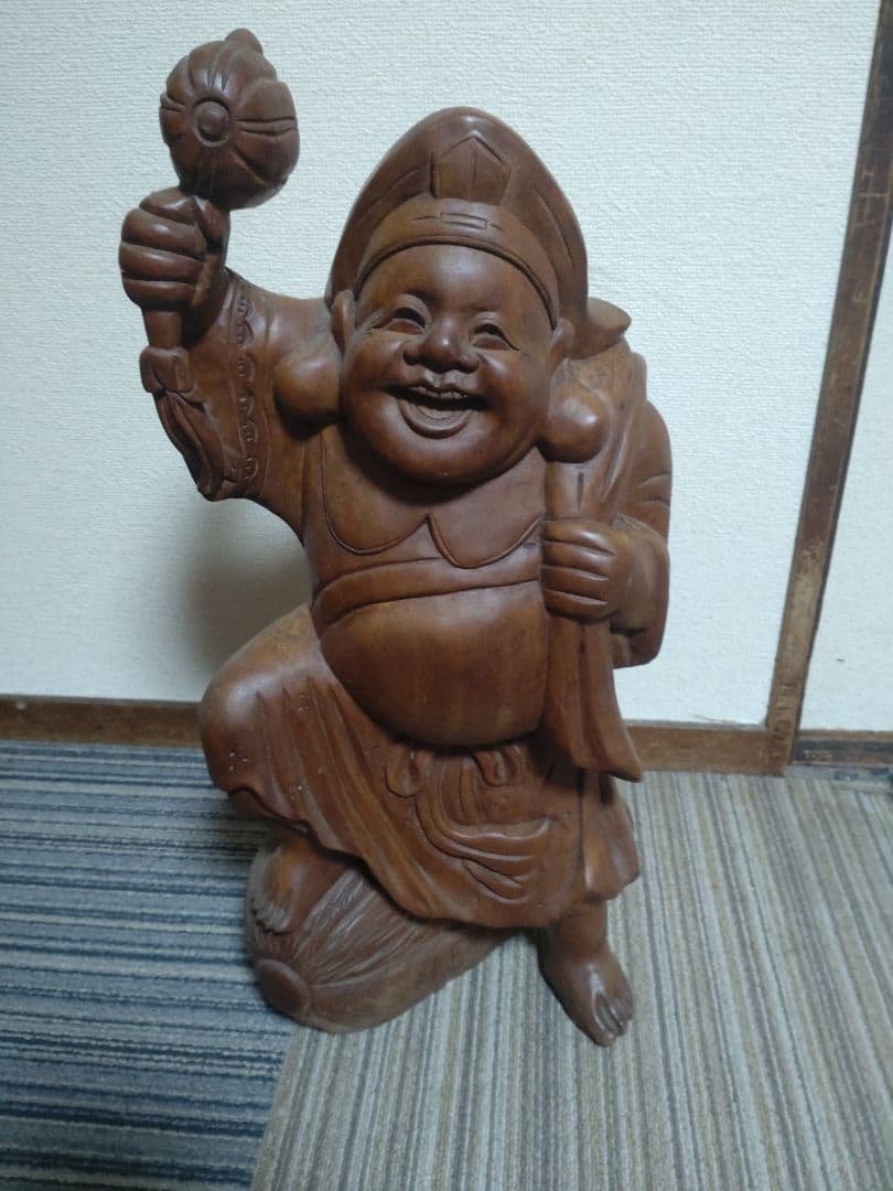 大人気！木彫り七福神　大黒天　縁起物