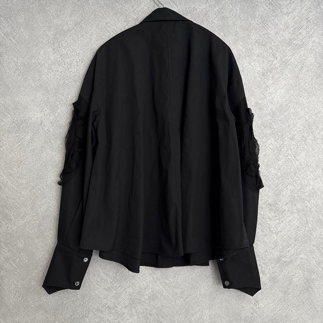 【最終価格】HOUGA ブラックシャツ バルーンスリーブ