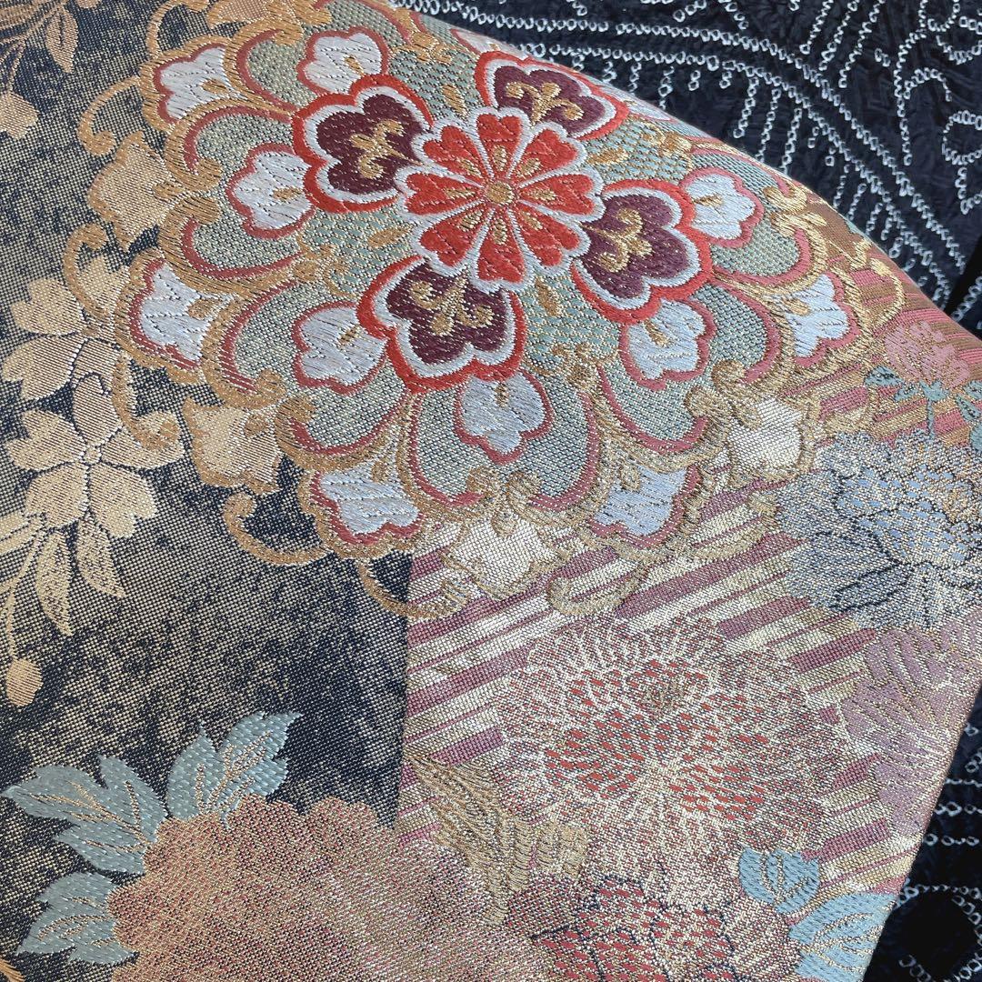 訪問着　フルセット　総絞り　宝相華　モノトーン　入学式　卒業式　着物　Q4