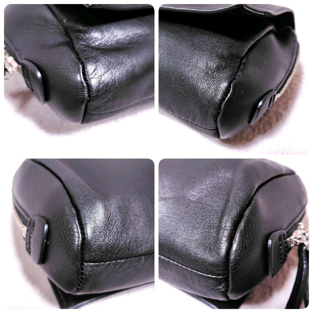 美品✨　kawakawa ショルダーバッグ　貝ボタン　斜め掛け　金具　人気