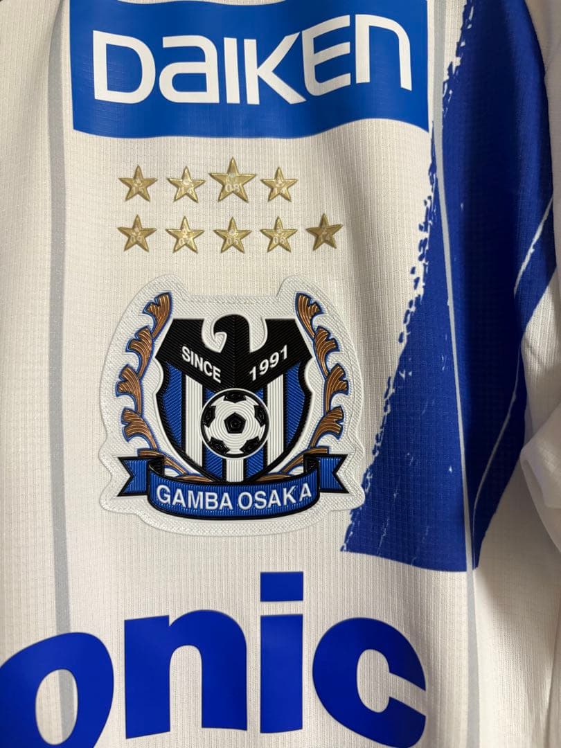 ガンバ大阪　遠藤コーチサイン入りオーセンテック長袖ユニホーム　XO