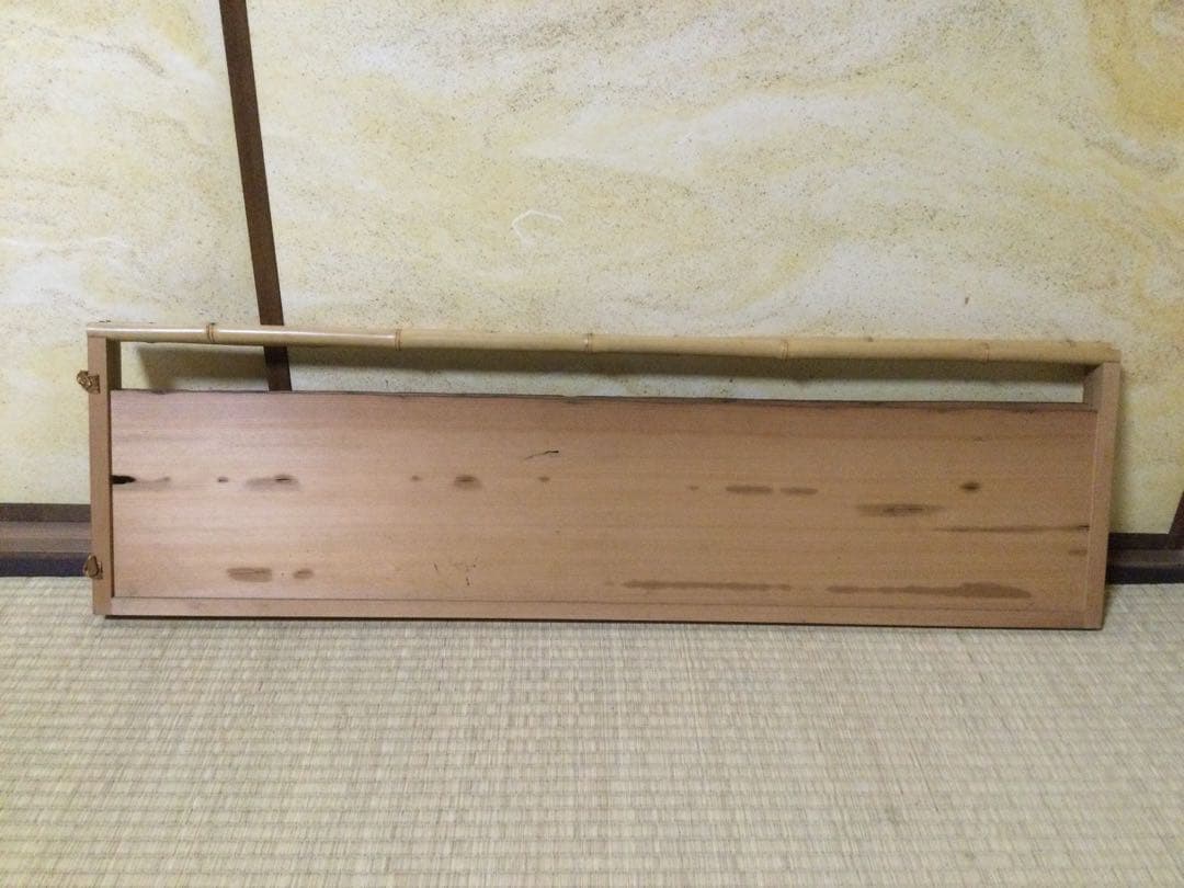 太山寺国宝仁王門古材 風炉先屏風 岩木裕軒作 昭和7年 茶道具 供箱 L210