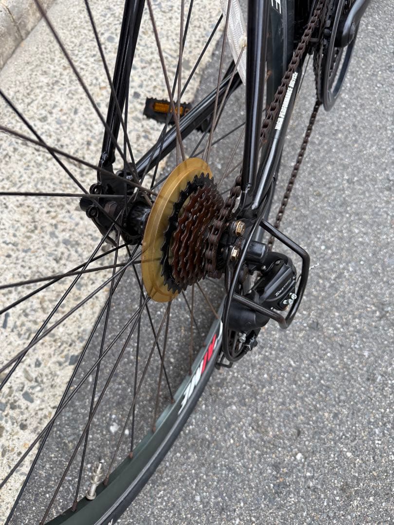 97 自転車 大阪市 【引取り限定】 28インチ 変速付き ロードバイク