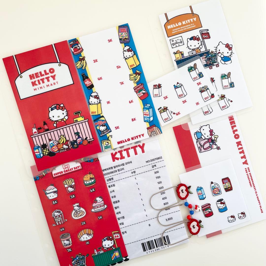 本日のみの出品　韓国　バインダー　貯金　カバー　猫　りんご　リフィル　2