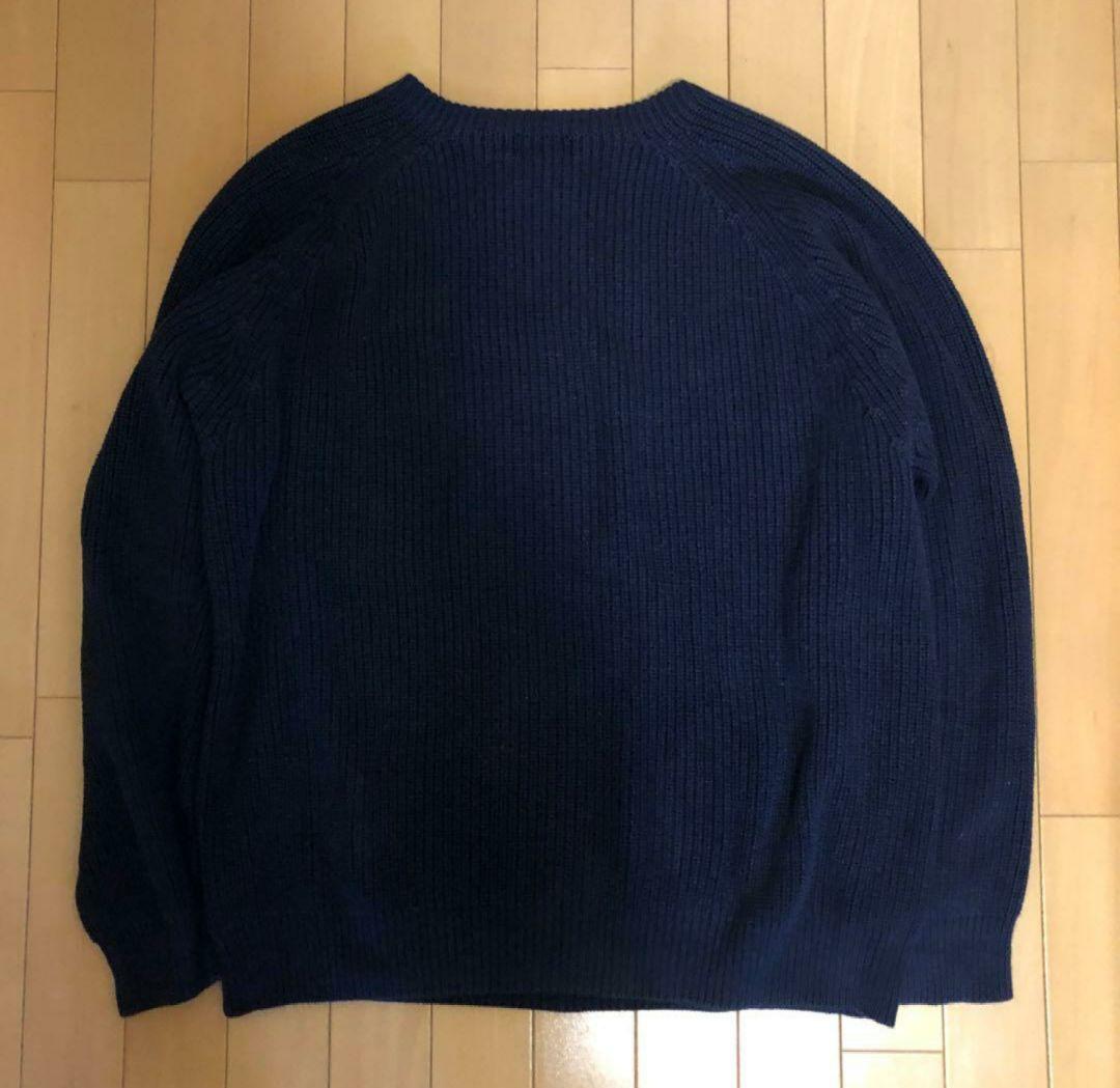 90s　00s LAND'S END コットンニット ブラック