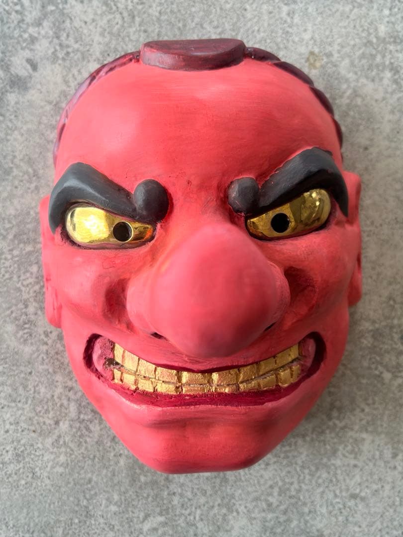 木彫面（天狗さん）