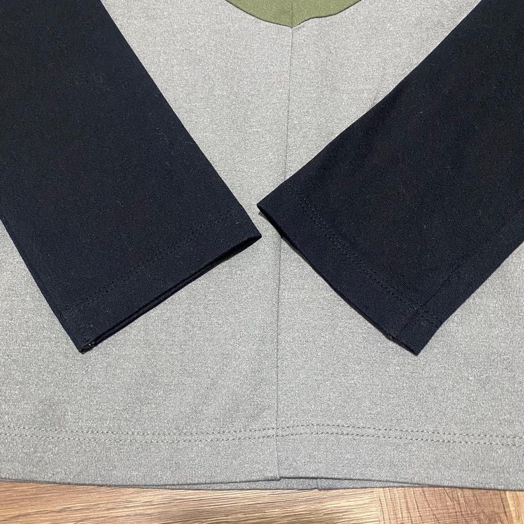 美品♡デサント♡DESCENTE♡トップス♡長袖♡シャツ♡カーキ♡ブラック♡M