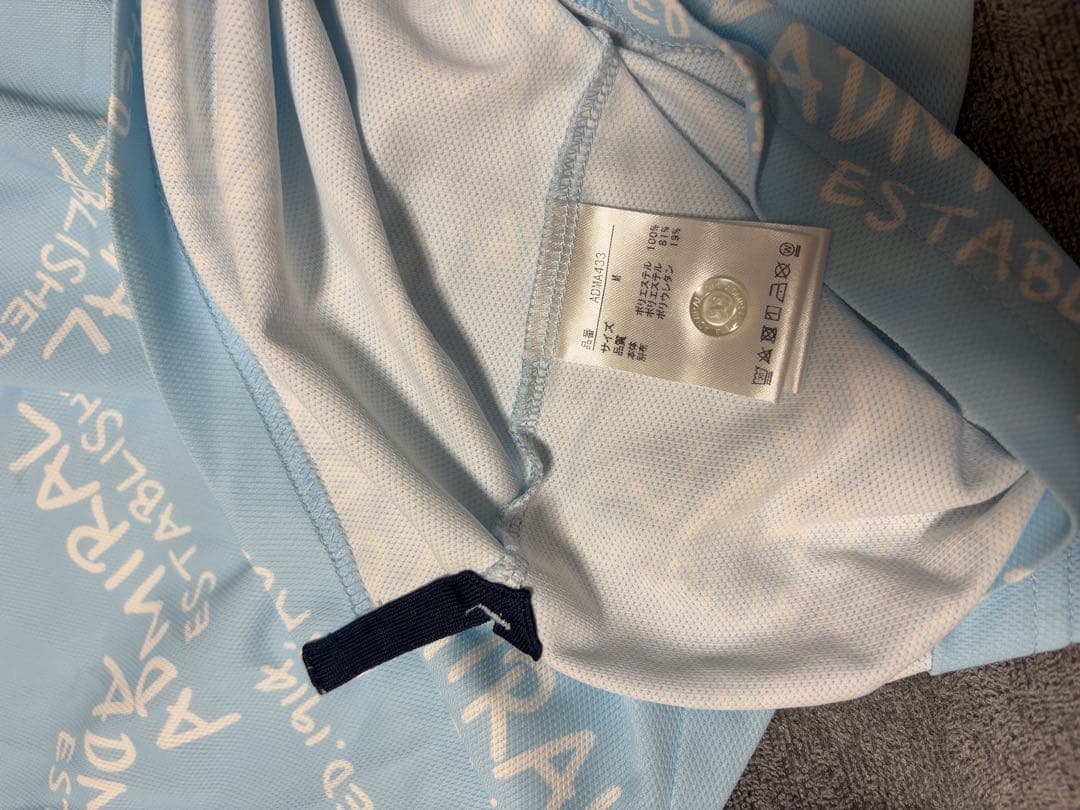 アドミラルゴルフ(Admiral GOLF)半袖シャツ 水色 M ADMA433