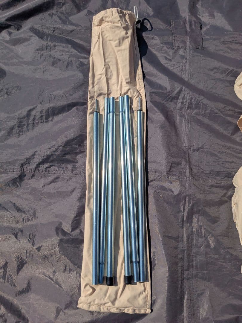 【美品】glamcamp　ツーポールロッジテント　TC素材　グランドシート付き