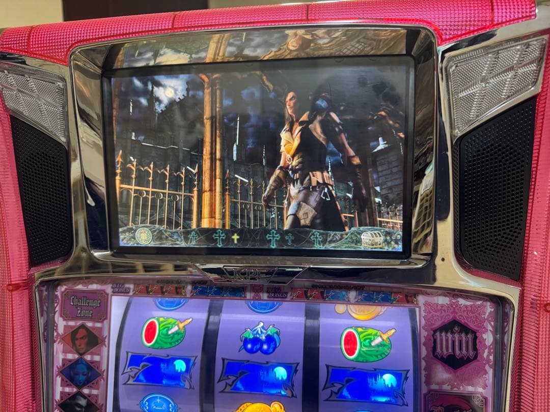 希少パチスロ実機 悪魔城ドラキュラ アンジェラパネル メダル不要機付