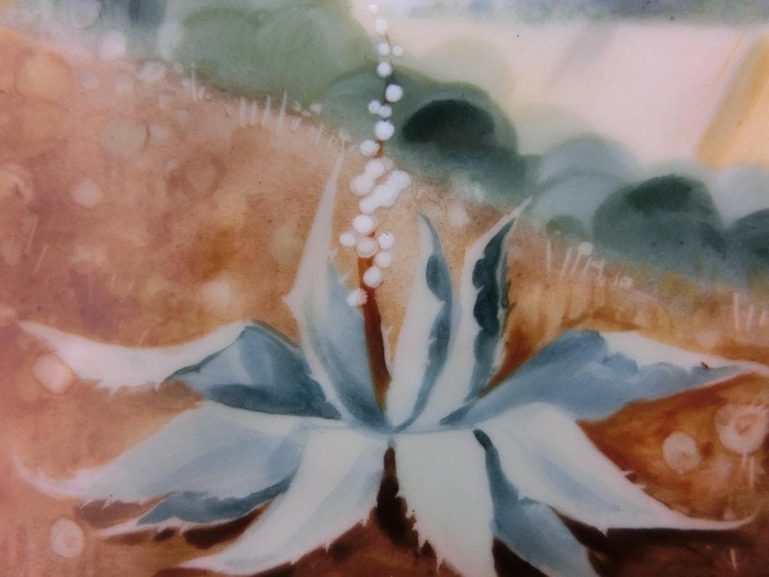 【マイセン】ドイツ丘陵風景・陶板画（値下げ再出品）