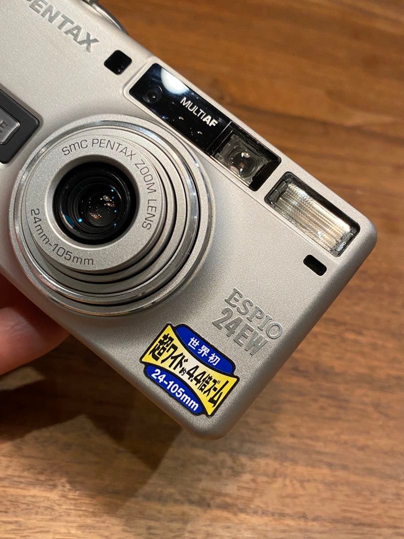 PENTAX ESPIO 24EW シルバー コンパクトフィルムカメラ　動作品