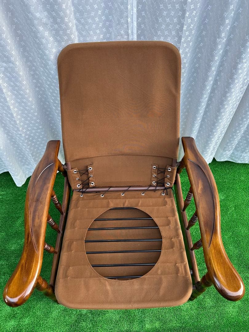 カリモク コロニアル クラシック花柄 リクライニングソファ 1人掛け i4-1※