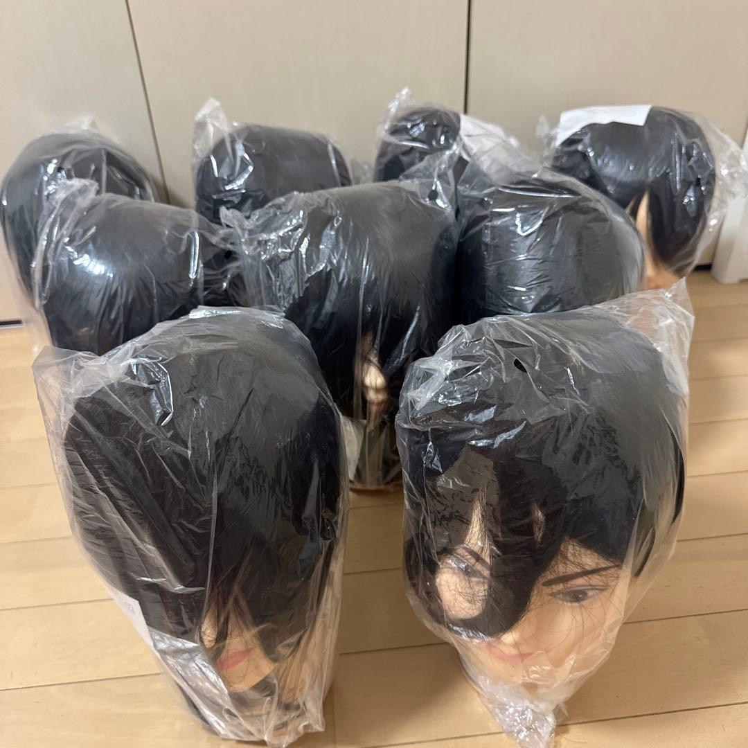 【えり】美容師技術試験用ウィッグ 24-12-24 9体 カットコーム