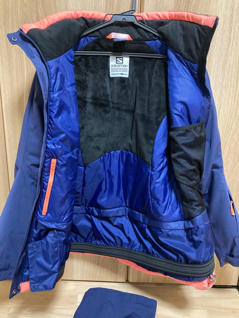 Salomon スキーウェア 女性用 ネイビー/オレンジ