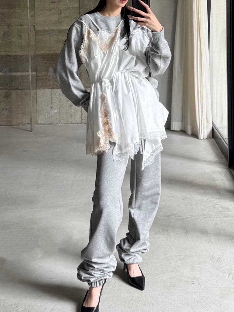 LITMUS herpraha ランジェリードッキングスウェット