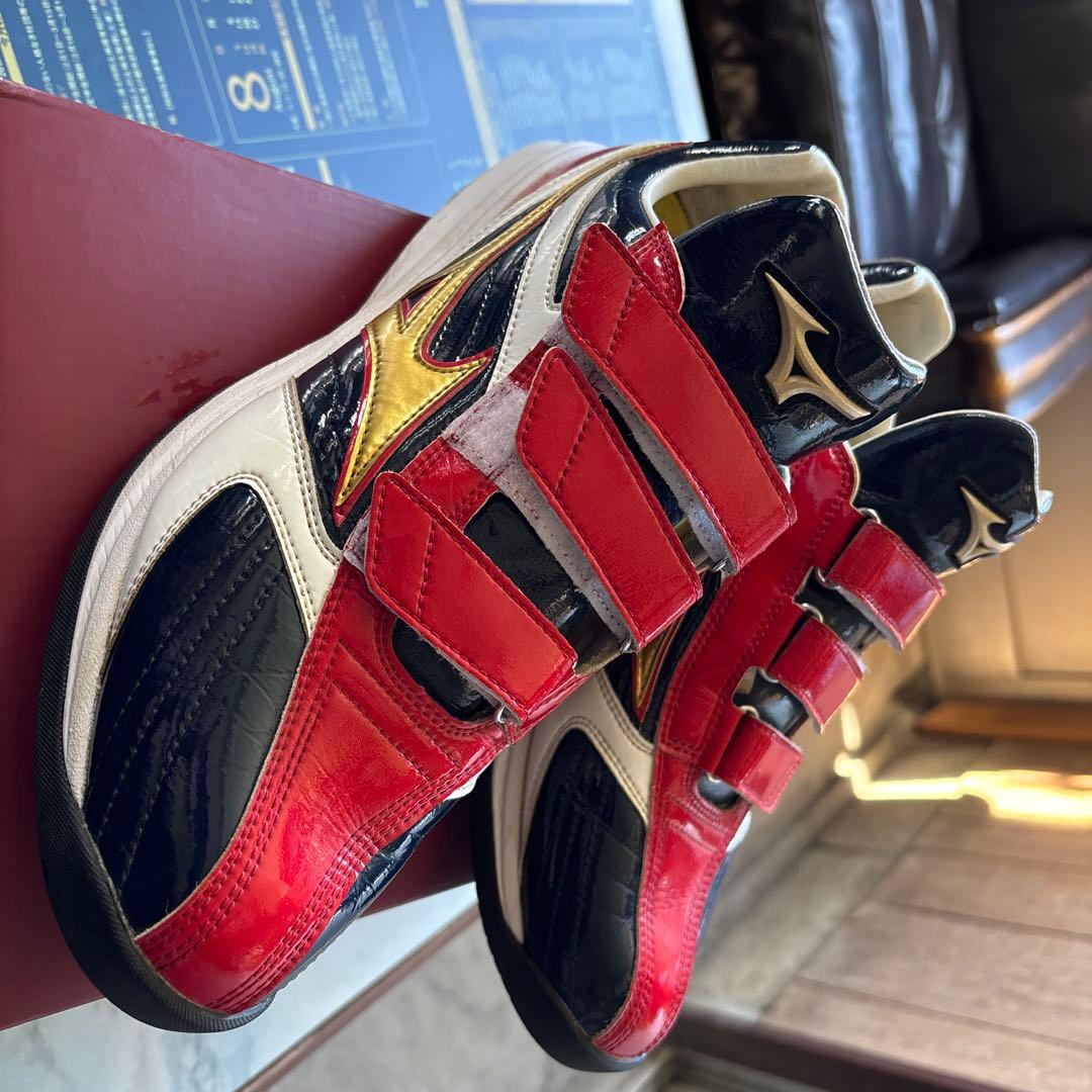 Mizuno トレーニングシューズ ベルクロ レッド/ブラック