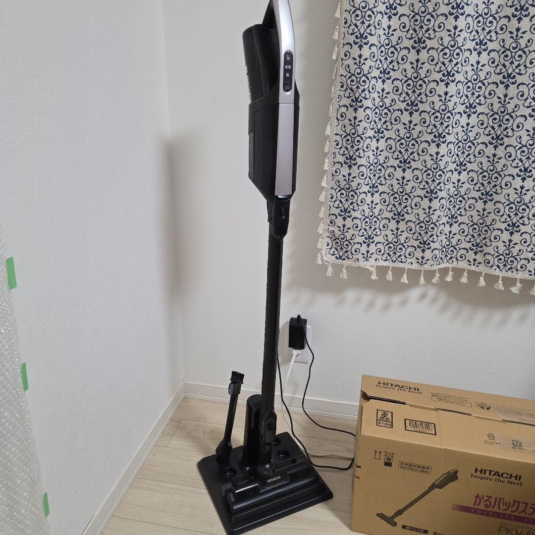 美品　日立　かるパックスティック　コートレスクリーナー　PKV-BK3K