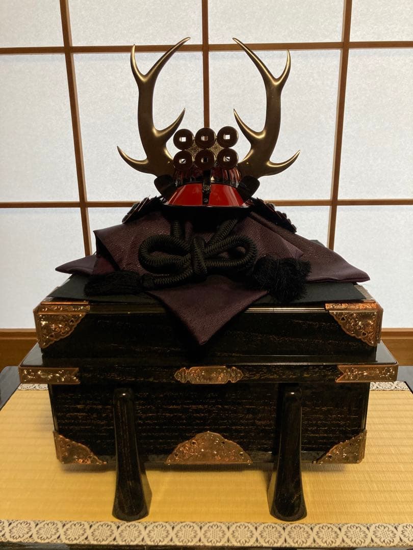 【美品】五月人形　真田幸村　平安翠鳳作　御兜