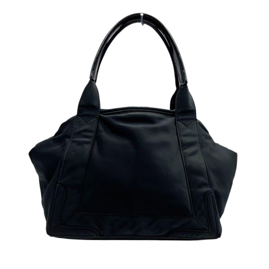 良品✨ バレンシアガ ネイビーカバスS ハンドバッグ ナイロン ブラック