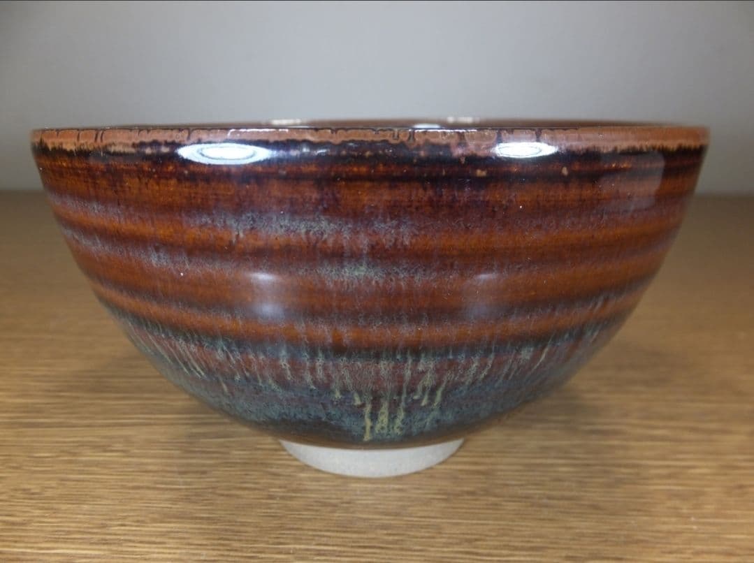 真作保証 鬼丸雪山 自作 高取茶碗 高取焼 小石原焼 コレクター放出品 福岡県