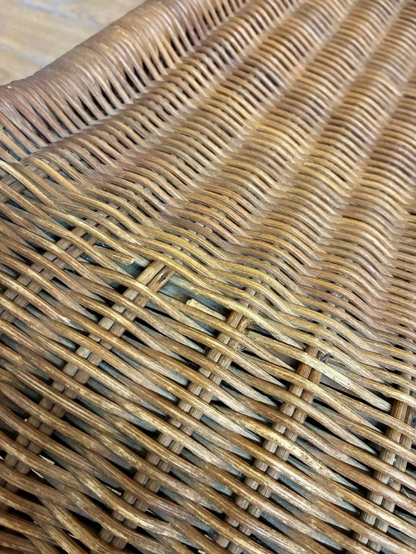 管448☆アジアンヴィンテージ☆ラタン☆藤☆ロッキングチェア☆揺り椅子