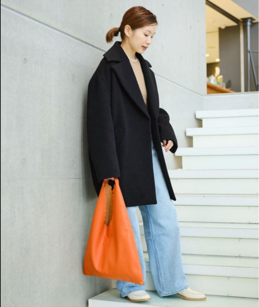 ☆チル✩.*˚☆イエナ super140 ウールコクーンショートコート