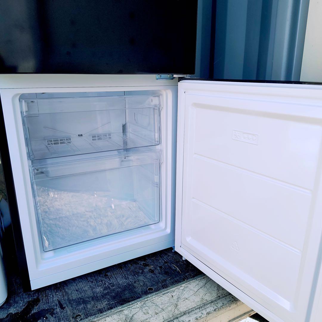 運搬取付無料！黒×白2台セット！Haier冷蔵庫ELSONIC洗濯機！超美品完動