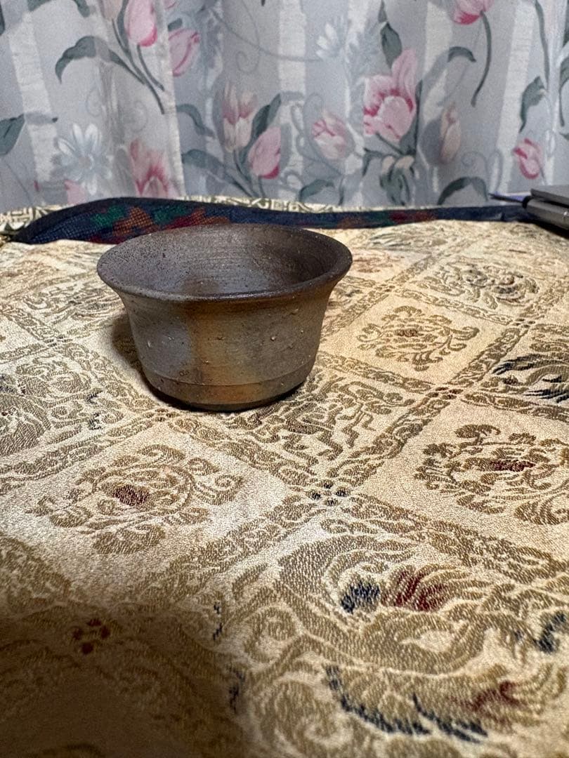 北大路魯山人　人気の備前ぐい呑み　共箱