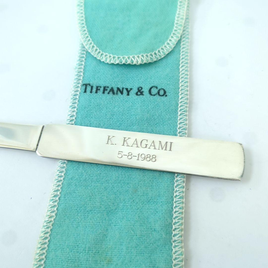 ティファニー レターオープナー ペーパーナイフ シルバープレート　刻印あり