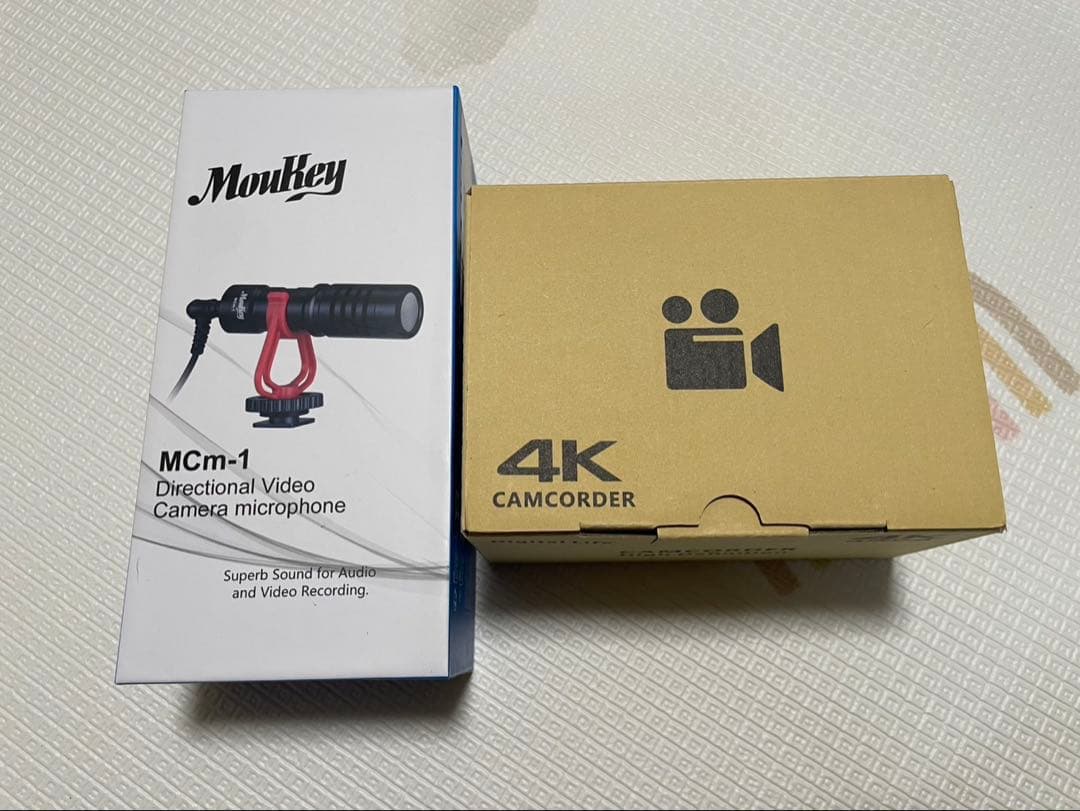 ビデオカメラ【外部マイク付】