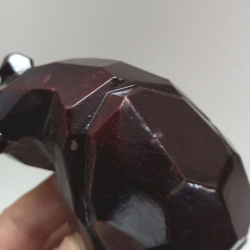 木彫りの熊　民芸　北海道土産　熊の置物　カット彫り　八雲