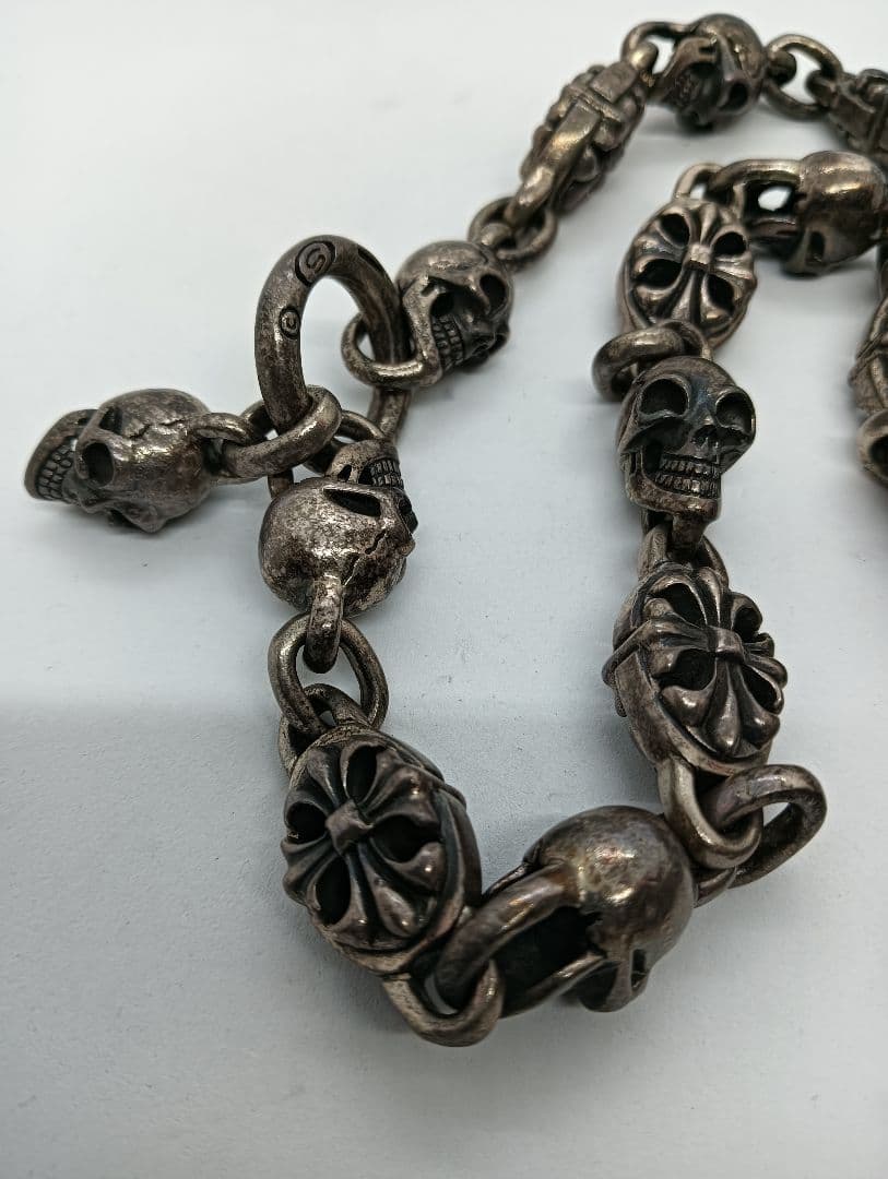 ガボールタイプ ウォレットチェーン 2本セット ウォレット2個付 シルバー925