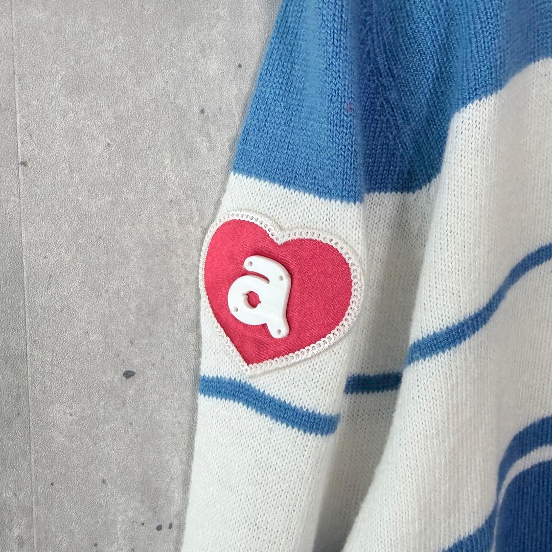 アルチビオ archivio ハイネックセーター ニット カシミア混 ブルー M