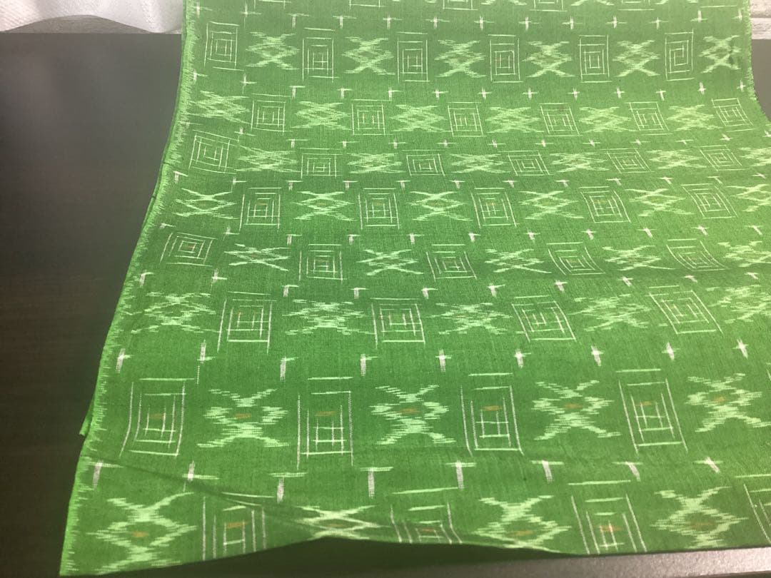 着物 反物 久留米かすり シルケット 立花 民芸織 綿100% 未使用品 960