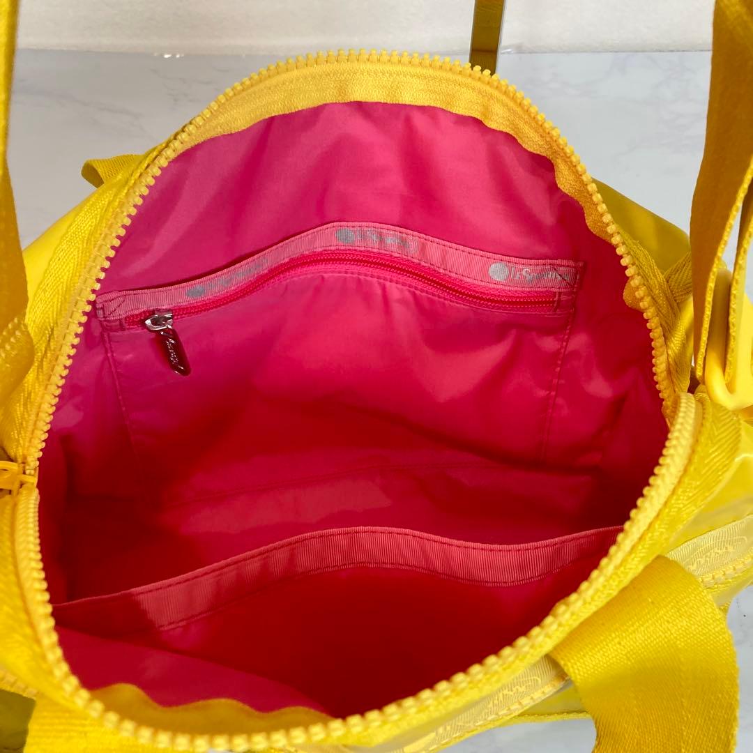 レスポートサック　ひとりっぷ　バイクボストン　ショルダーバッグ　イエロー