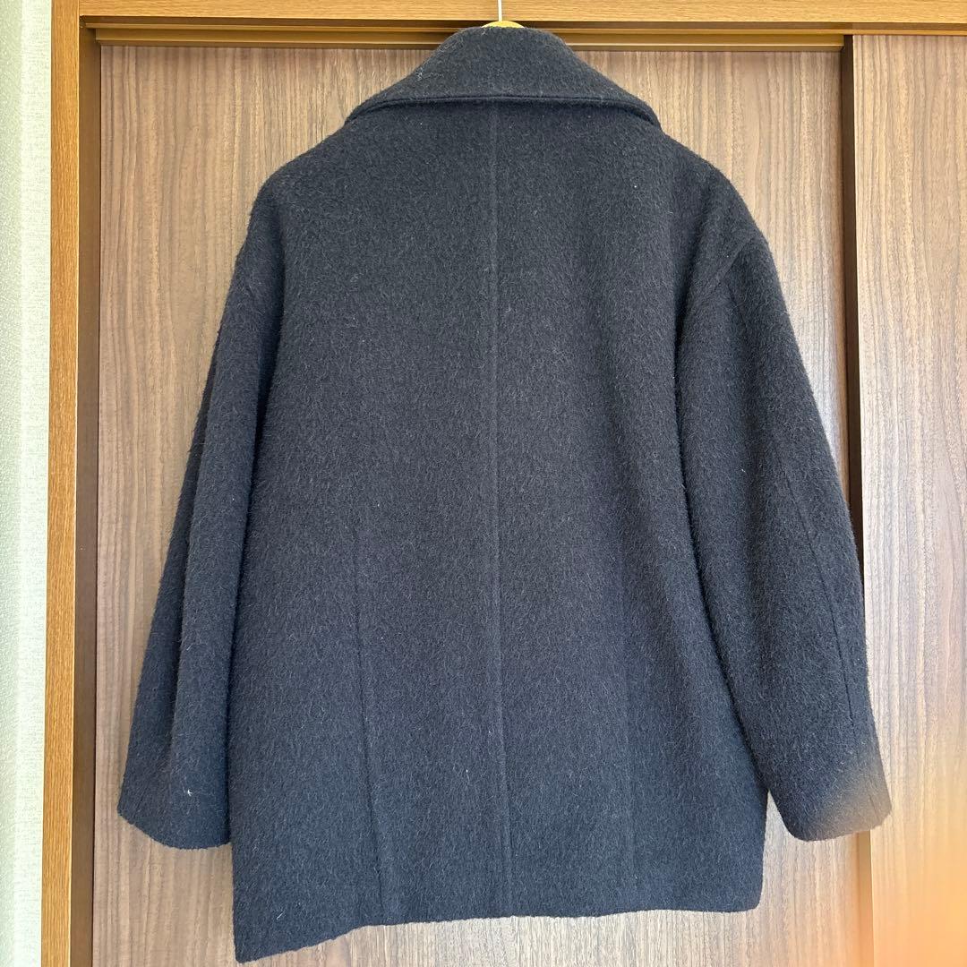 clane OVER LINE DOUBLE COAT ブラック