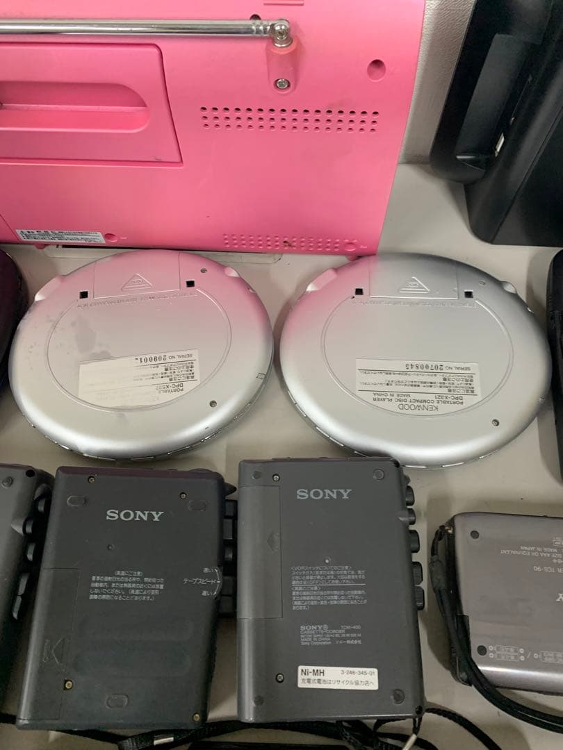 ポータブルプレーヤー まとめ売り.カセットプレーヤー.CDプレーヤーsony