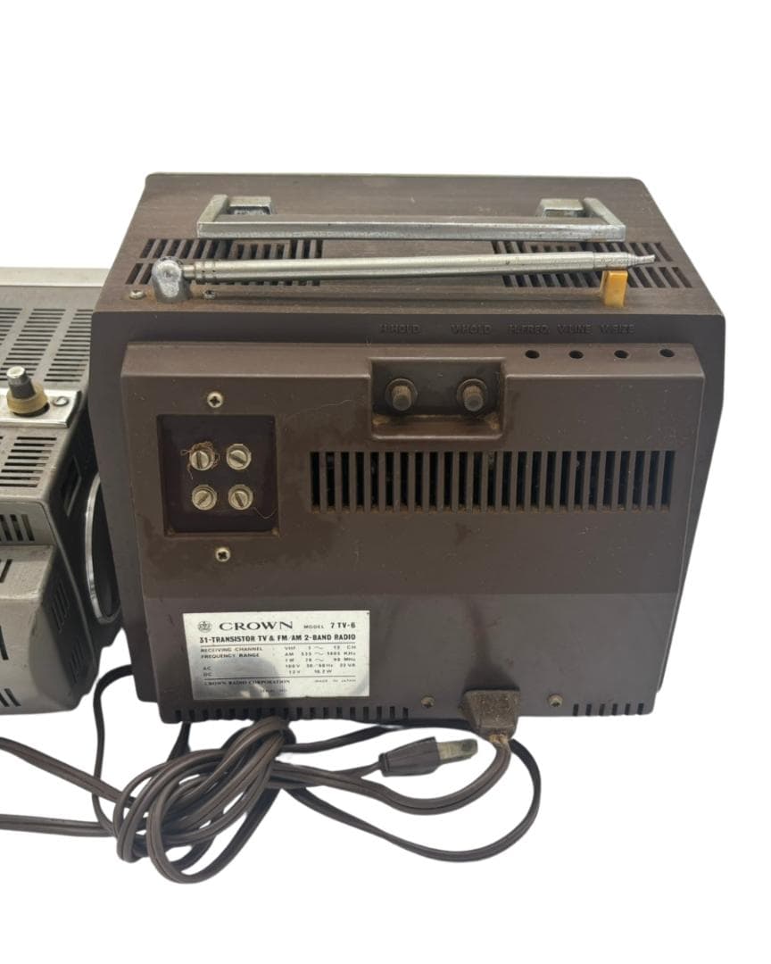 【希少】昭和レトロ ブラウン管 テレビ 3点セット アンティーク インテリア